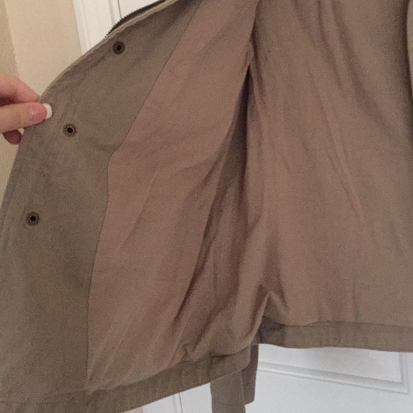 Olive & Oak taupe brown military studded jacket M - Picture 3 of 6